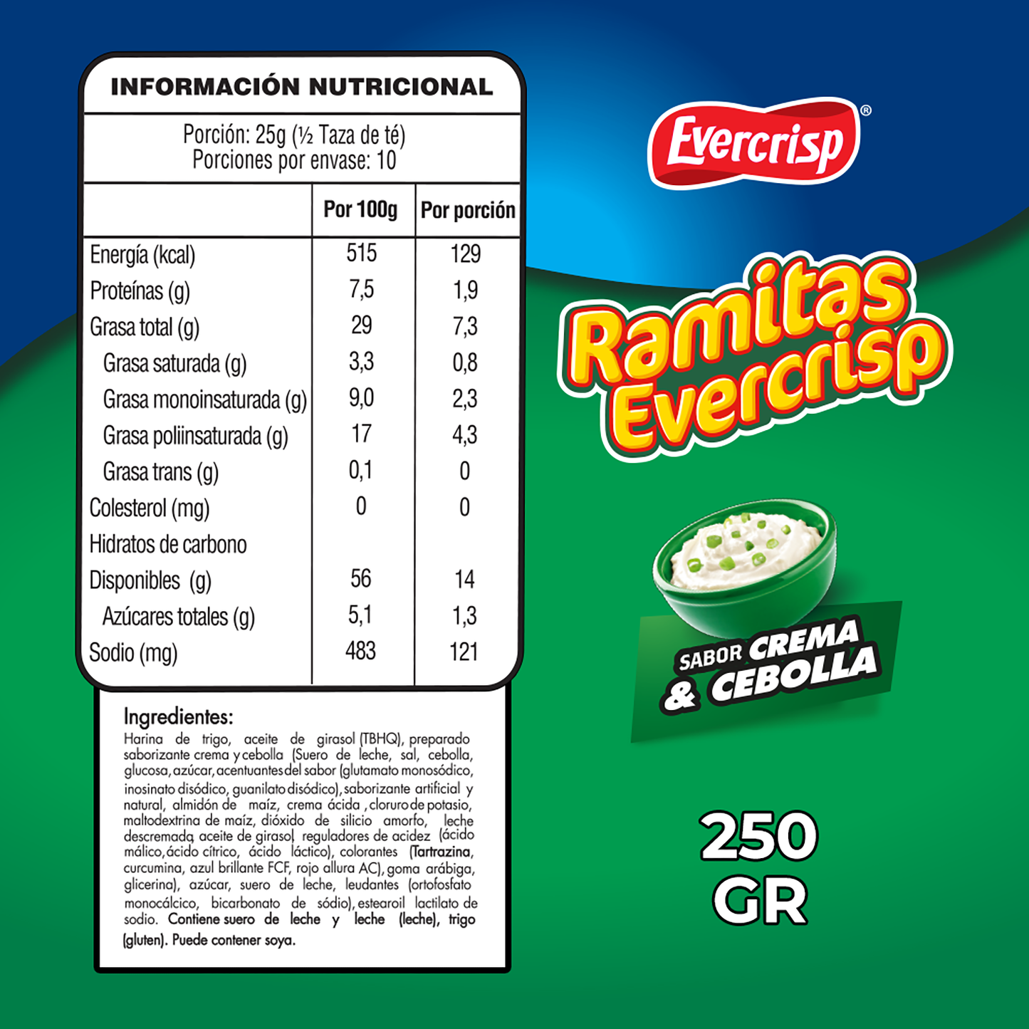Ramitas Crema y Cebolla Evercrisp
