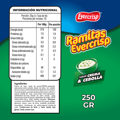 Ramitas Crema y Cebolla Evercrisp